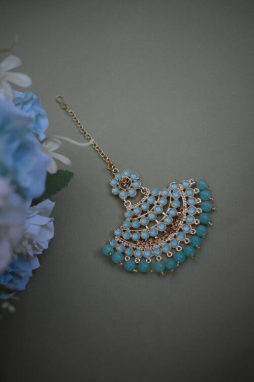Beads and Pearls stone studded earrings set