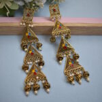 Multi Layer Pyramid Pearl Earrings
