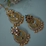 Mirror Studded Earrings Set