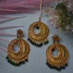 Gold Plated Beads Earrings Set