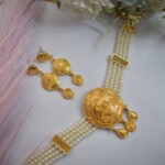 Gold Plated Beads Choker Set