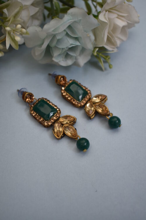 Multi Color Stone Studded Choker Set