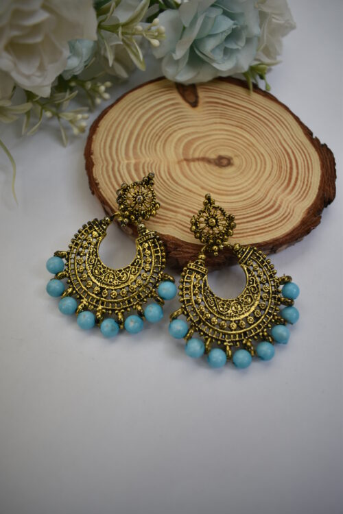 Oxidised Golden Shade Earrings