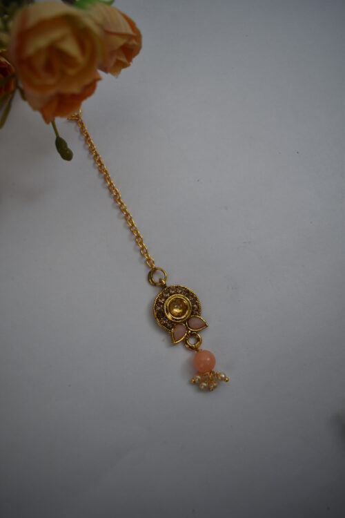 Pearl And Stone Studded Necklace Set
