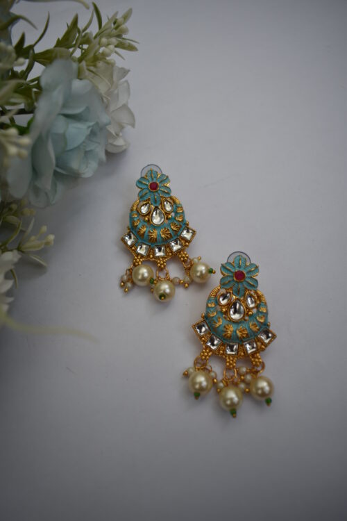 Choker Necklace With Earrings
