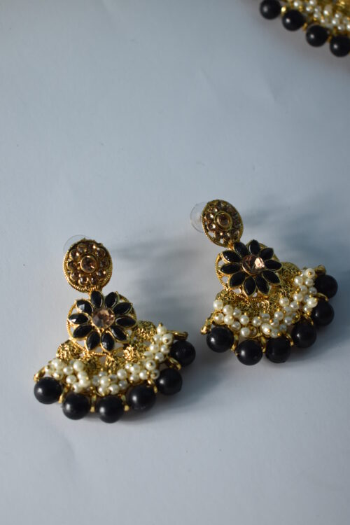 Gold Plated Flower Necklace Set