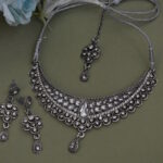 White Kundan Embellished Necklace Set