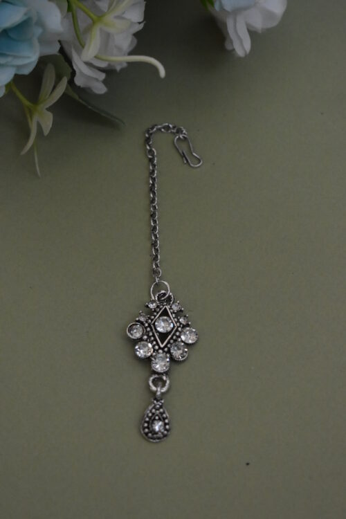 White Kundan Studded Necklace Set