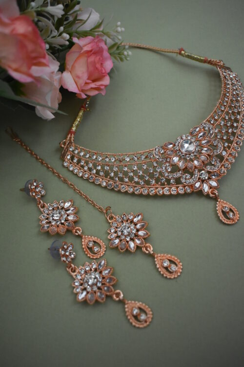 Rose Gold Necklace Set