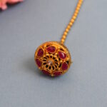 Traditional Gold Toned Borla Maang Tikka