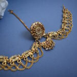 Gold Plated Stone Studded Borla Matha Patti