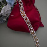 Pearl And Kundan Studded Beaded Hairband