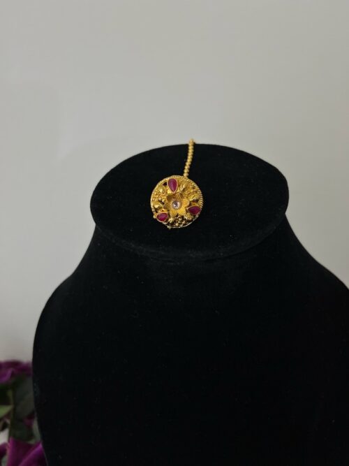 Traditional Gold Plated Borla Maang Tikka