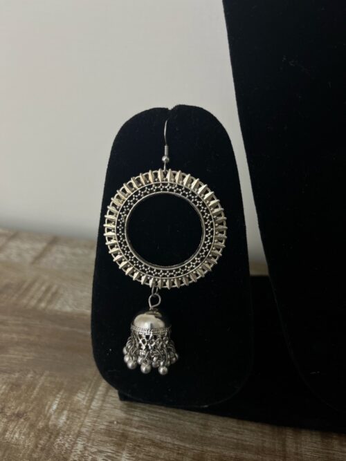 Oxidised Hoop Earrings