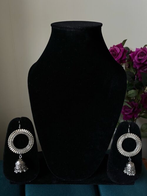 Oxidised Hoop Earrings