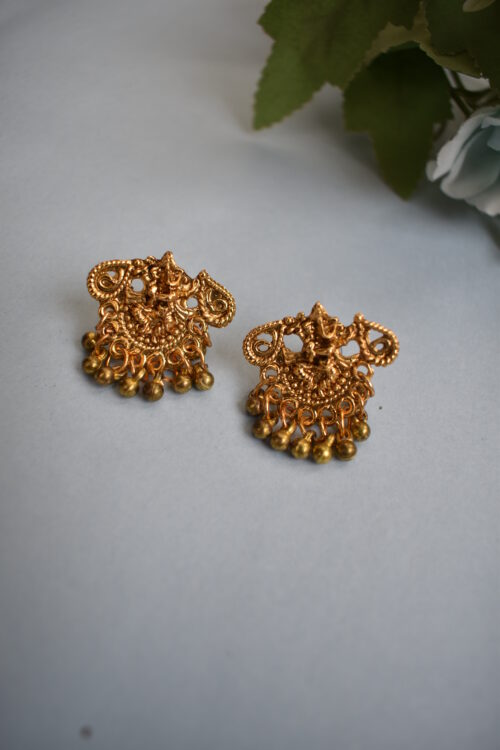 Gold Toned Ghungroo Necklace Set