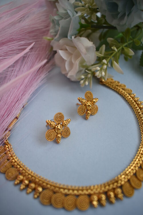 Indian Traditional Gold Necklace Set