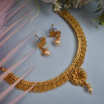 Golden Traditional Indian Necklace Set