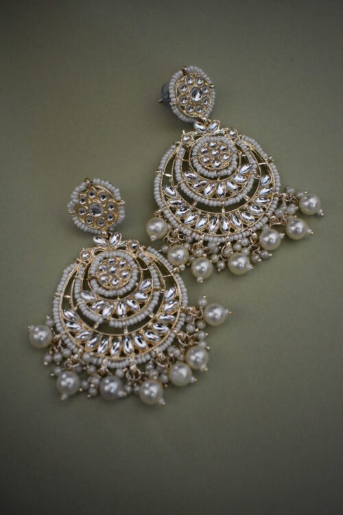 Pearls And Kundan Studded Wedding Wear Necklace Set