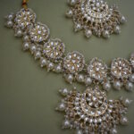 Kundan Work Pearl Beaded Necklace Set