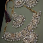 Pearls And Kundan Embellished Necklace Set