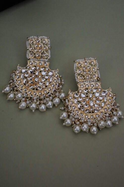 Pearls And Kundan Embellished Necklace Set