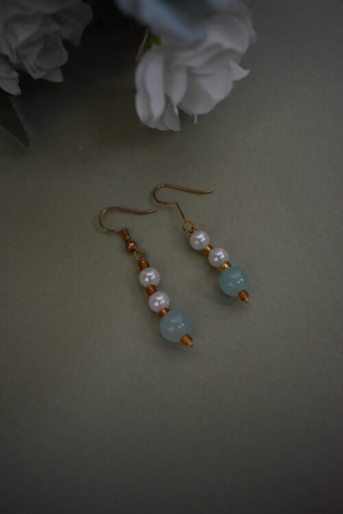 Fancy Long Moti Mala Necklace Set