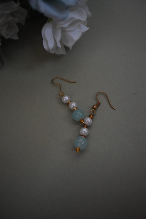 Fancy Long Moti Mala Necklace Set