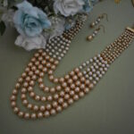 Fancy Long Moti Mala Necklace Set