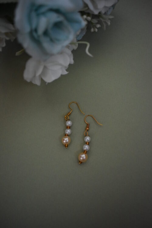 Fancy Long Moti Mala Necklace Set
