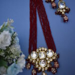 Indian Traditional Kundan Meenakari Necklace Set