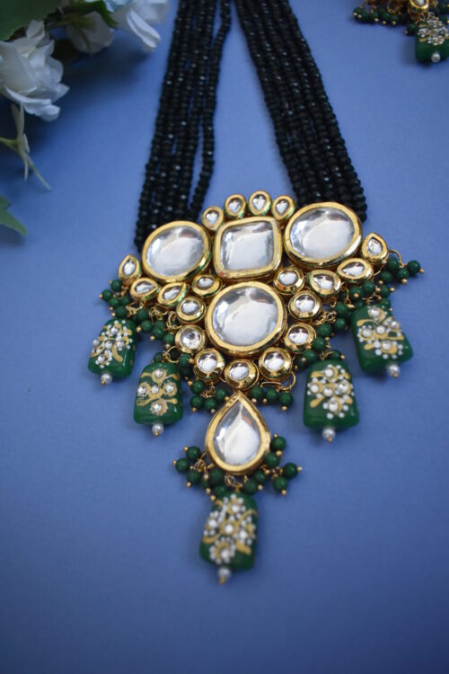 Indian Traditional Kundan Meenakari Necklace Set