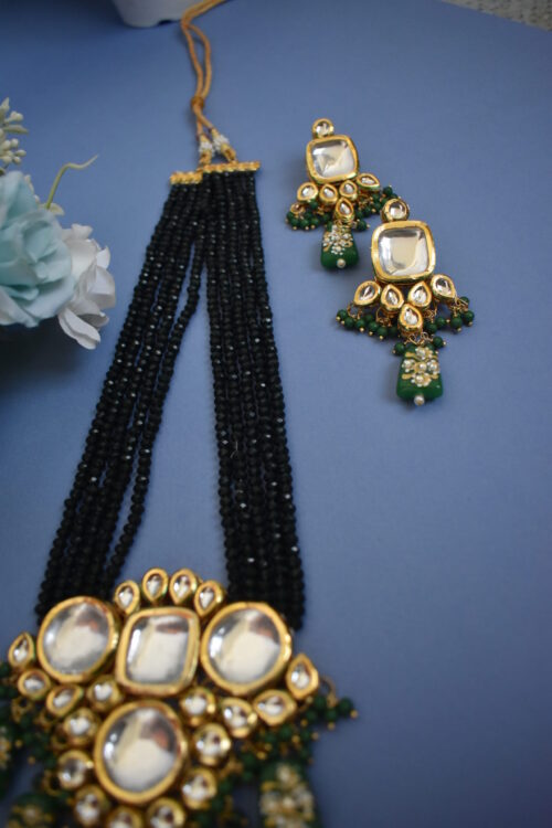 Indian Traditional Kundan Meenakari Necklace Set