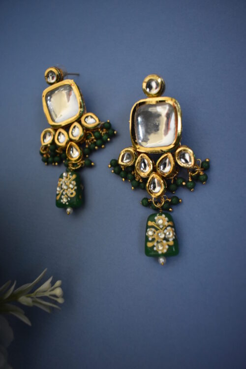 Indian Traditional Kundan Meenakari Necklace Set