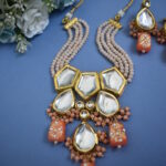 Traditional Big Kundan And Meenakari Long Necklace Set