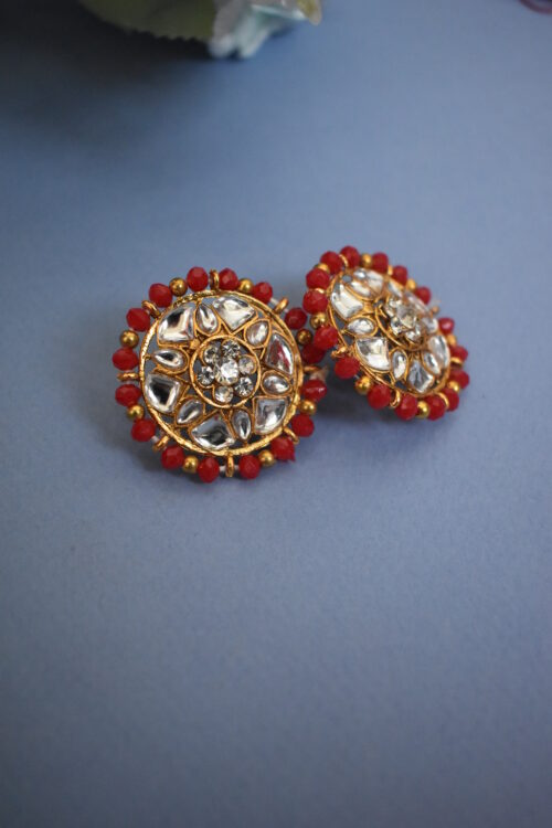 Crystal Kundan Choker Set with Earrings