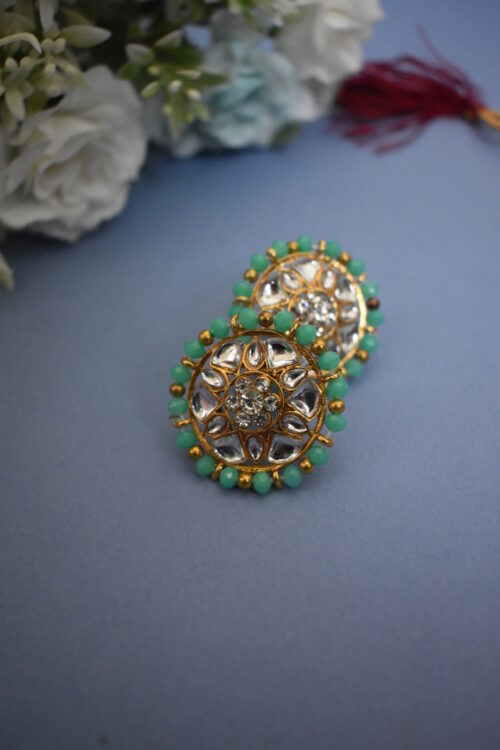 Crystal Kundan Choker Set with Earrings