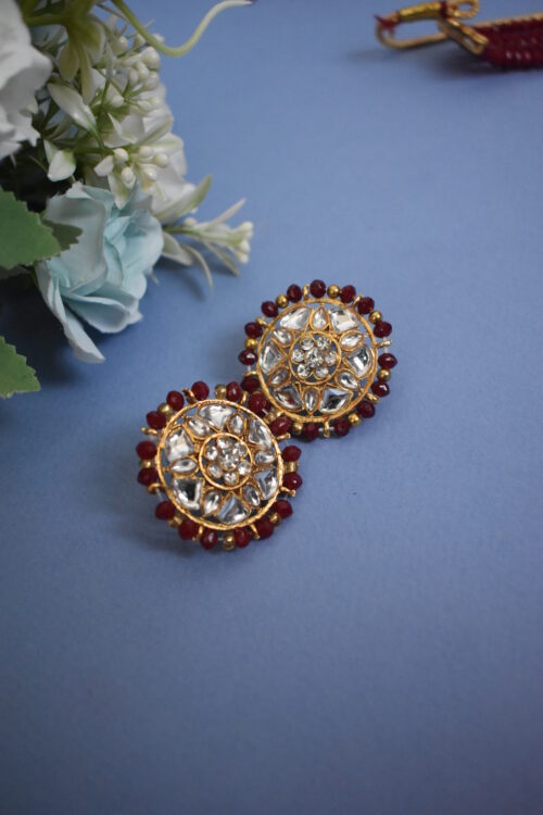 Crystal Kundan Choker Set with Earrings