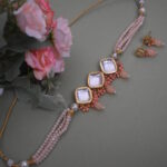 Traditional Big Kundan And Beads Choker Set
