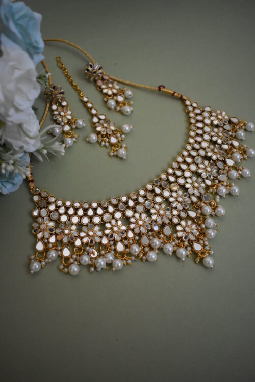 Bling Mirror Necklace set