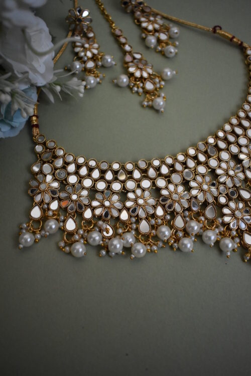 Bling Mirror Necklace set