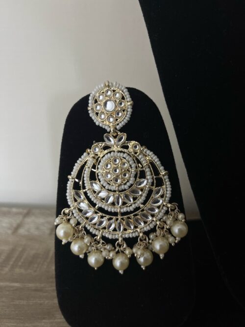 Pearls And Kundan Studded Wedding Wear Necklace Set
