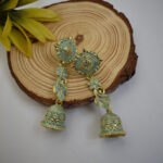 Gold Toned Jhumki Earrings