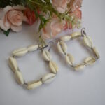 Boho Square Seashell Earrings