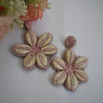 Handcrafted Seashell Flower Fashion Earrings