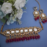 Beautiful Wedding Wear Pachi Kundan Necklace Set
