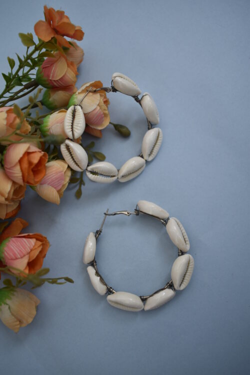 Beautiful White Sea Shell Earrings