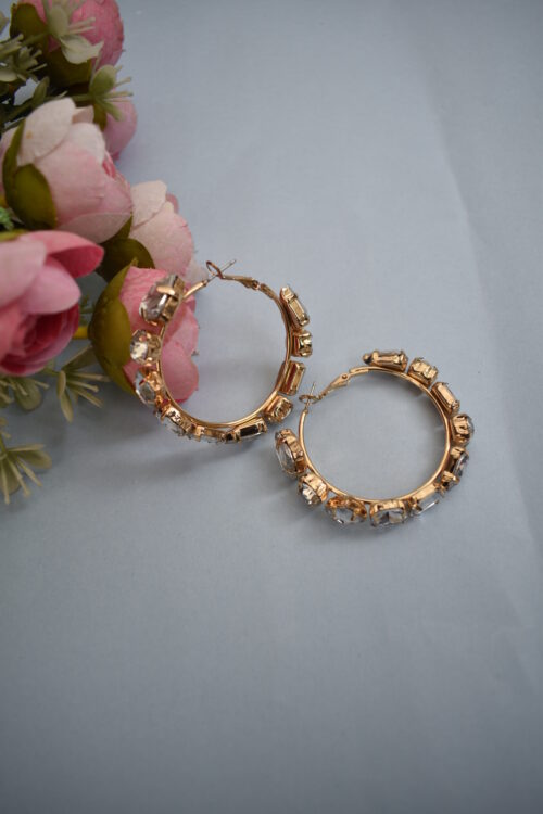 Crystal Hoop Earrings