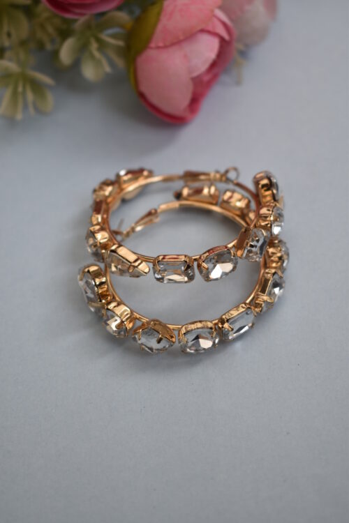 Crystal Hoop Earrings