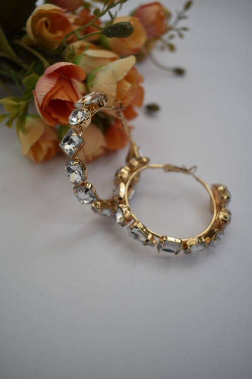 Crystal Hoop Earrings